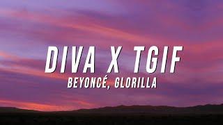 Beyoncé, GloRilla - Diva X TGIF (TikTok Mashup) [Lyrics]