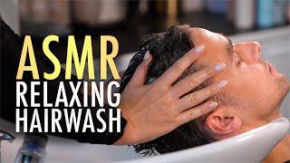 ASMR Relaxing Hair Wash and Scalp Massage Experience