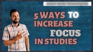 How to increase focus and study for long hours | 5 tricks that successful students use