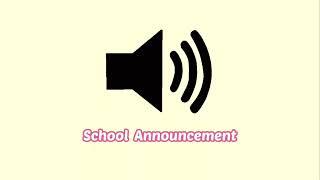 School Announcement Sound Effect