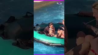 Nushrat Bharucha enjoying Water park ride with her friends! #nushratbharucha