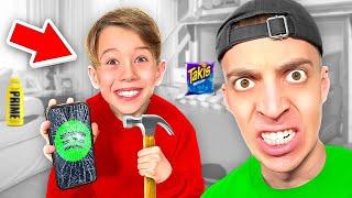 KLEINER JUNGE LÖSCHT den TAKIS & PRIME SONG.. 