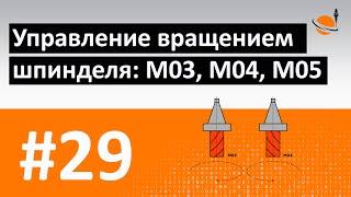 G-, M-КОДЫ - #29 - ВРАЩЕНИЕ ШПИНДЕЛЯ: M03, M04, M05 / Программирование обработки на станках с ЧПУ