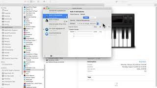 Audio MIDI Setup MAC Built-In Mic and Output