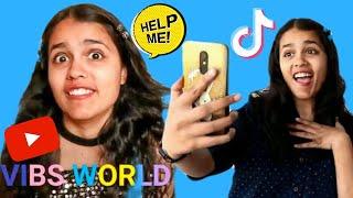 YouTube Vs TikTok | When A YouTuber Tries To Become A TikToker | Vibs World