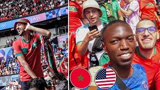 MOROCCO HAVE THE BEST FANS AT THE OLYMPICS! | MOROCCO 4-0 USA OLYMPICS FOOTBALL QUARTER-FINAL ️