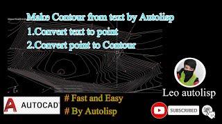 how to create contour in autocad
