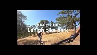 Jump line trail at Lehigh bike park in Tehachapi￼