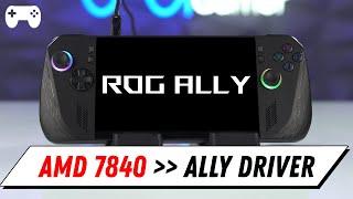 Rog Ally & ally x: re-install stock graphics driver.