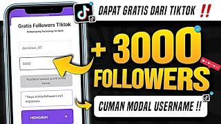 2 MENIT LANGSUNG MASUK !! cara menambah followers tiktok gratis - auto banjir followers