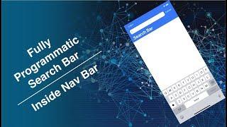 Fully Programmatic Search Bar  || No Storyboards || Swift 5