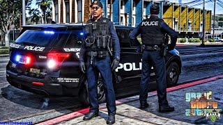 Playing GTA 5 As A POLICE OFFICER City Patrol| HPD|| GTA 5 Lspdfr Mod| 4K