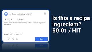 Is this a recipe ingredient? $0.01 / HIT | UHRS QUALIFICATION ANSWERS | #uhrs | #clickworker