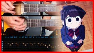 Komi Can't Communicate OP - Cinderella | Acoustic Guitar Lesson [Tutorial + TAB + CHORDS]