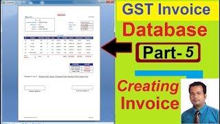 GST Invoice Database Form in Access Part 5 - Creating Invoice
