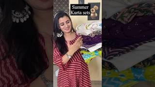 Summer kurta sets in budget | #beginnerscreativity #amazonhaul #shorts