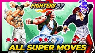 ALL SUPER MOVES TUTORIAL - The King of Fighters '97 (KOF97)