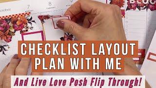 Checklist Layout Plan With Me & New Live Love Posh Release! Sticker Books, Paper, Tapes Haul