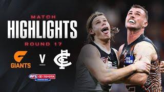 GWS Giants v Carlton Highlights | Round 17, 2024 | AFL