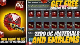 Biggest Surprise  Get Unlimited Materials In Pubgm | New Trick Is Here | Mythic Forge Emblems |Bgmi