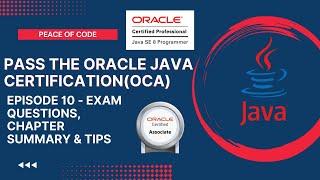 Oracle Java Certification-OCA| Exam Questions & Section Summary-Java Building Blocks|#java #tutorial