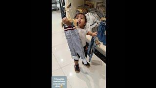 Vlog 45: 13 months Hamza baby selecting his dress and enjoying his shopping.