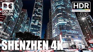 Shenzhen walking tour, the most beautiful city in the world at night | 4K Dolby Vision