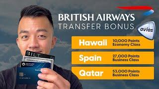 5 Ways to Maximize British Airways Avios Credit Card Transfer Bonuses