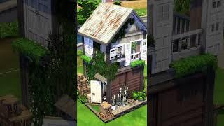 OLD BARN HANGOUT  Part 1 #Shorts - The Sims 4 Speed-build (No CC)