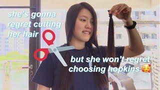 i explain 5 reasons why i chose hopkins while cutting my hair ‍️