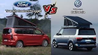 Neuer Ford Transit Custom Nugget 2024 VS Volkswagen California 2024 | Praktischster Campervan