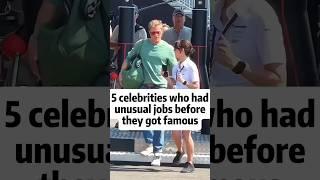 Celebs who had unusual jobs before they got famous.#shorts #celebrity #hollywood #bradpitt #facts