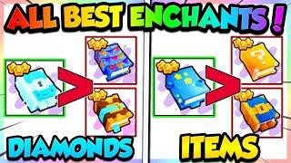 ALL *BEST* ENCHANTS FOR FARMING in PET SIMULATOR 99!! (Roblox)