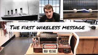 Using a 123 year old wireless telegraph machine! The first wireless tech in history!