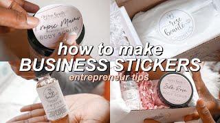 HOW TO MAKE LABELS FOR PRODUCTS |how to make labels for your products at home under $15