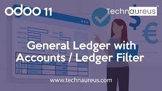 General Ledger with Accounts/ Ledger Filter in Odoo 11