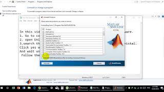 How to Uninstall Matlab Software from PC