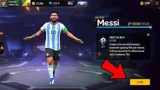 FREE LINK  MESSI CHARACTER  TODAY LOGIN  FREE FIRE