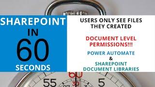 Power Automate and SharePoint: Only Allow Users To Access Files They Created