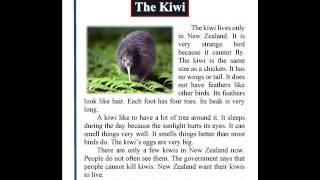 Facts and Figures Third Edition 2005: Unit 1 Animals: Lesson 1 The Kiwi