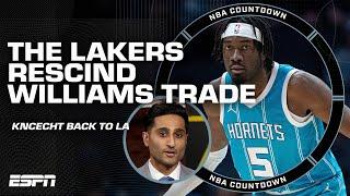  Lakers RESCIND trade for Mark Williams  Shams Charania reports on why | NBA Countdown