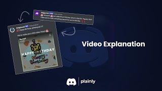 Discord birthday bot - Automated & Personalized birthday video messages (Integromat + Plainly)