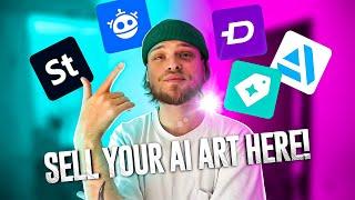 Top 5 Platforms Where To Sell AI Art NOW! #2