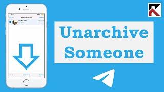 How To Unarchive Conversations On Telegram App