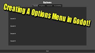 How To Create An Options Menu In Godot!