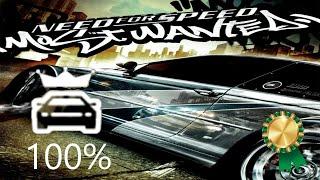 Need For Speed Most Wanted(2005) Career 100% Glitchless Speedrun(10:23:07, Former World Record)