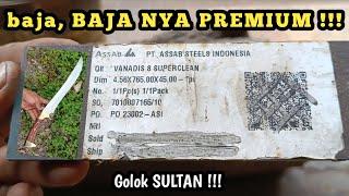 Membuat Golok Sembelih Dari Baja SULTAN PREMIUM CLAS TINGGI !!! Vanadis 8