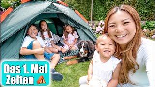 1. Mal Zelten! Übernachten 4 Kinder alleine im Zelt?  Die besten Sommerferien! Camping Mamiseelen