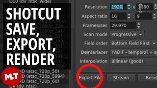 Save/Export/Render Video in Shotcut - Easy Tutorial
