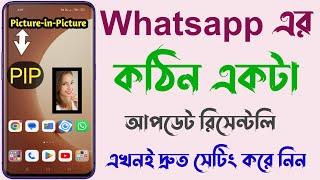 Whatsapp Video Call Minimize Problem | pip mode in whatsapp | Picture-in-Picture WhatsApp